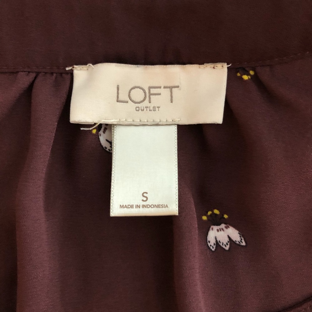 Loft long sleeve floral blouse - Picture 5 of 7